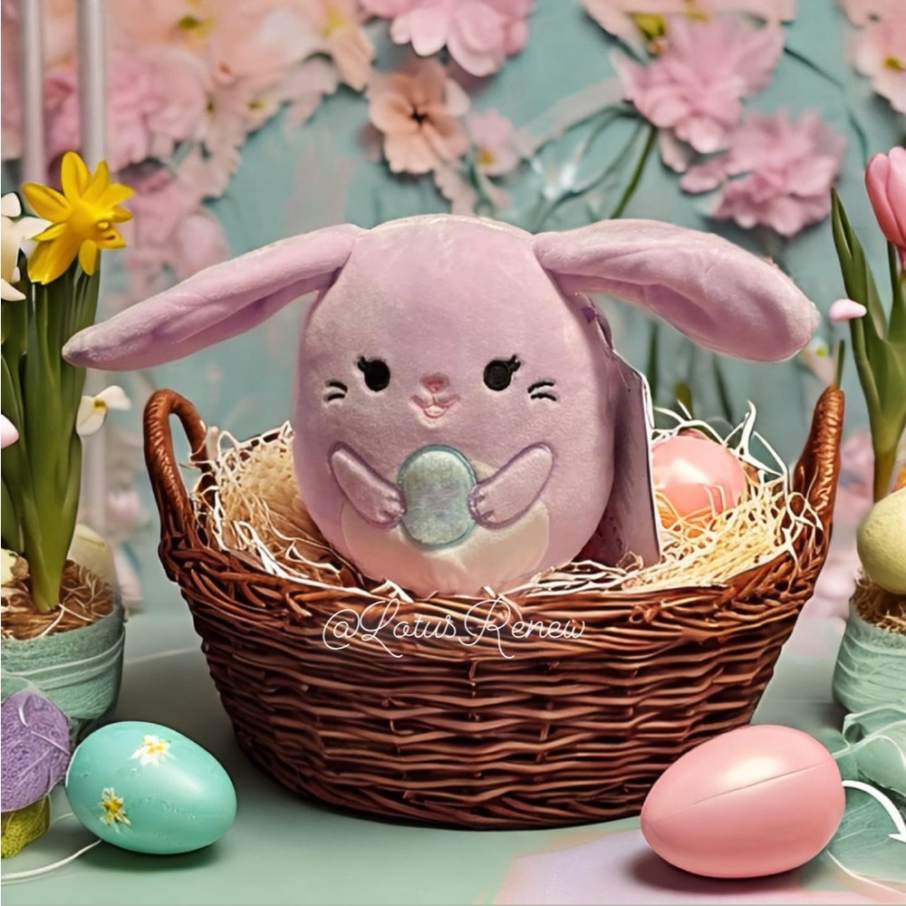 Bubbles the Bunny Easter Squishmallow